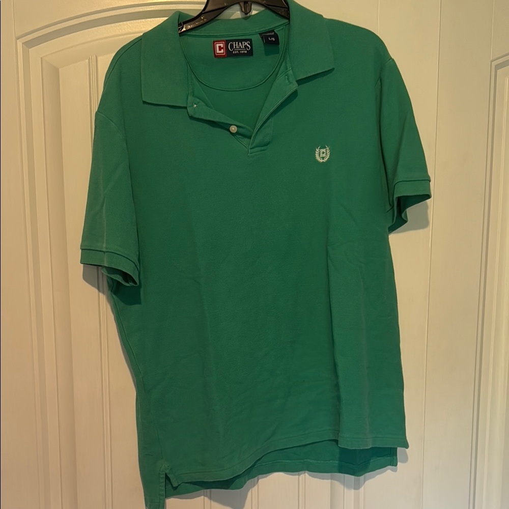 Chaps Green Polo Shirt Classic Style